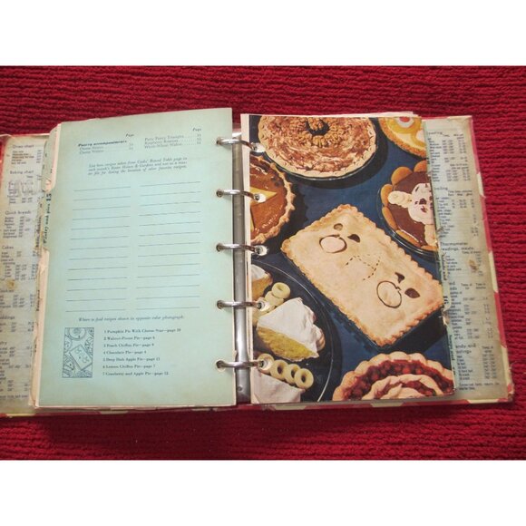Better Homes And Gardens Cook Book Vintage 1951 Red Gingham Hardcover Binder Sty - Picture 5 of 9